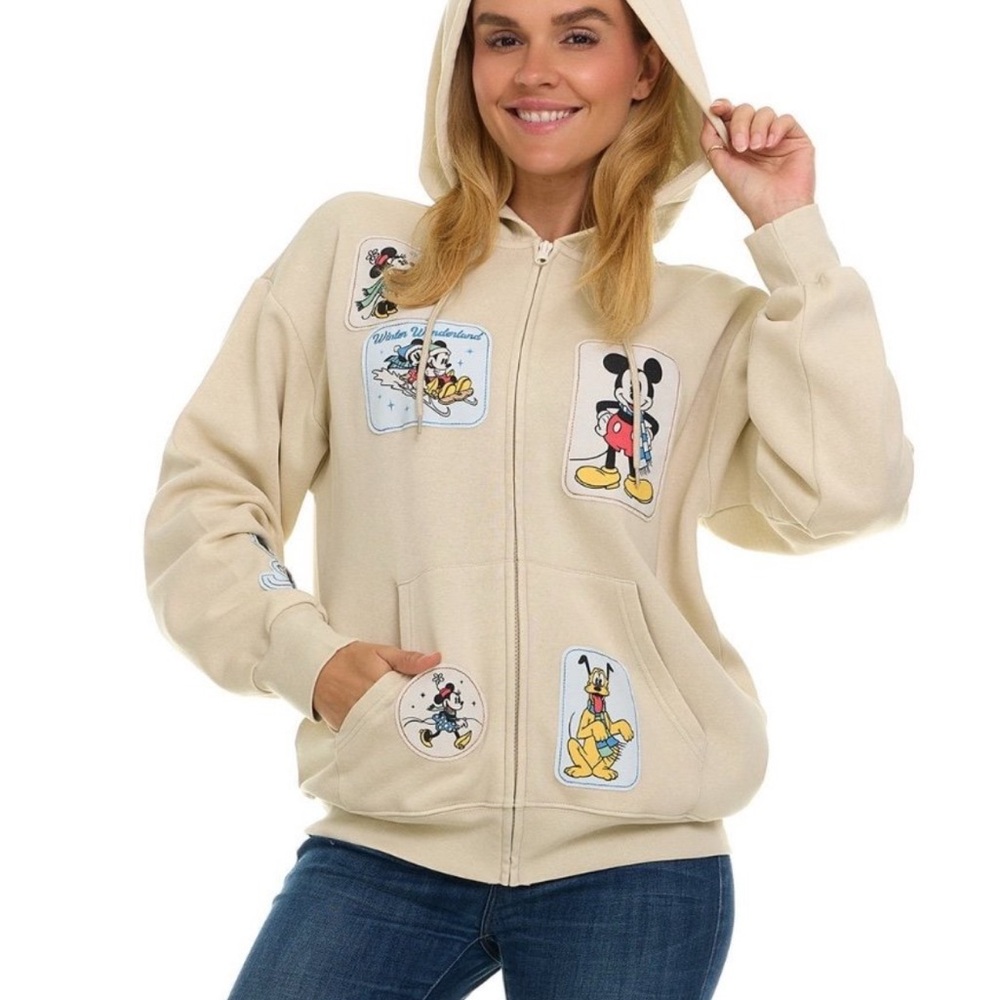 Women’s Disney Mickey Mouse hoodie size extra small measures 20 full zip